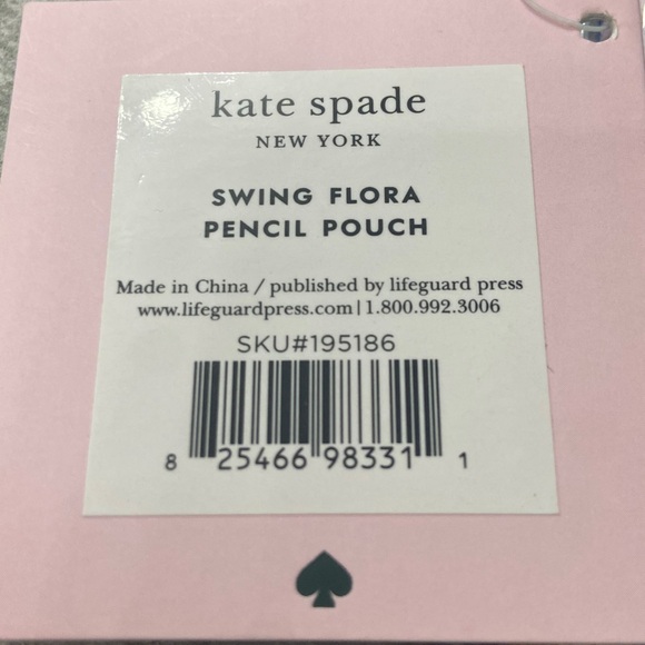 Kate Spade Floral Multicolor Pouch New w Defect - Picture 2 of 5